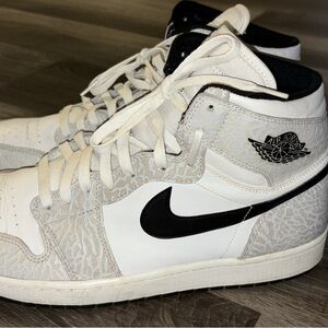 Nike Air Jordan 1 Retro High White Elephant Mens SIZE 13